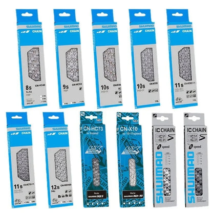 6-12 Speed Bicycle Chain – 10v/11v/12v MTB Mountain Bike Chain, 116/126L Original Bike Parts & Accessories