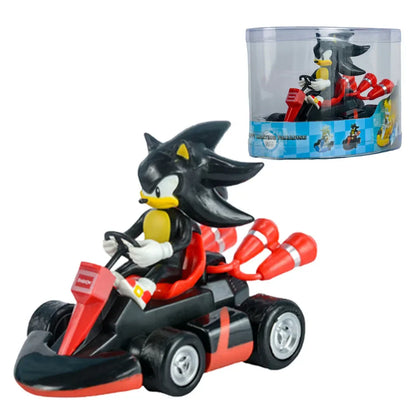 Anime Sonic the Hedgehog Pull Back Car Toy — Cartoon Figure Model, Kids Gift, Party & Home Decoration