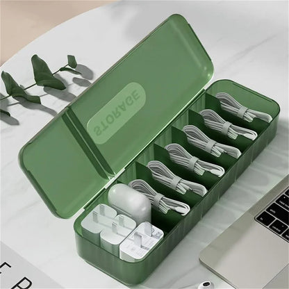 Nordic Cable Management Box – Plug Board Storage Case and Wire Organizer for Router, Socket, and Desktop Accessories
