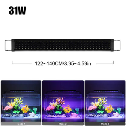 Aluminum Alloy Aquarium Lamp - Clip-On Fish Tank Light for Plant Growth & Bracket Mount
