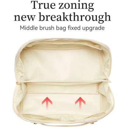 2-Piece Large Capacity Cosmetics Storage Kit: Travel Toiletry & Makeup Bag Set - Advanced Sense Portable Organizer