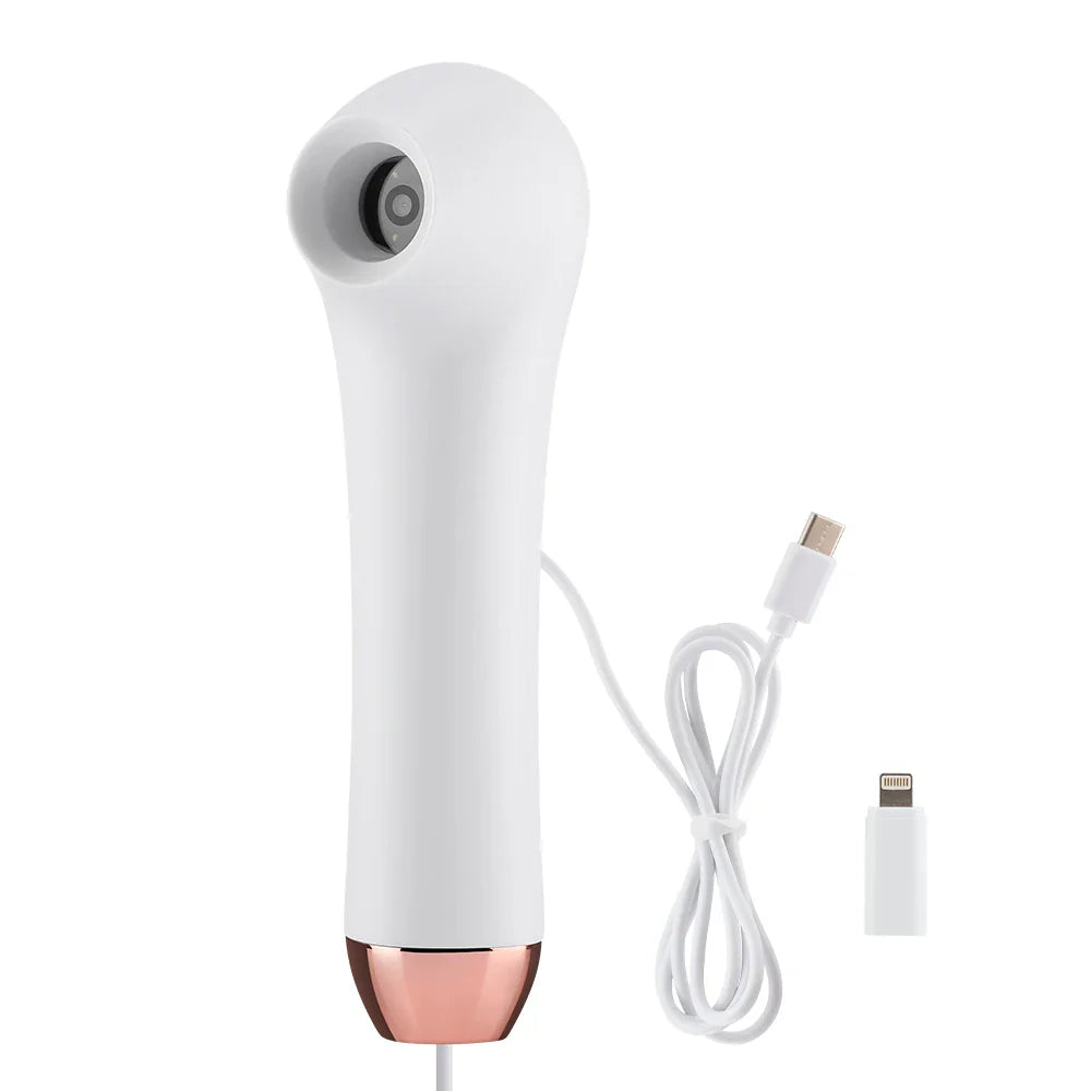 Wireless Dermatoscope Skin Analyzer — 1000X WiFi Magnifier for Scalp & Facial Skin Diagnostics
