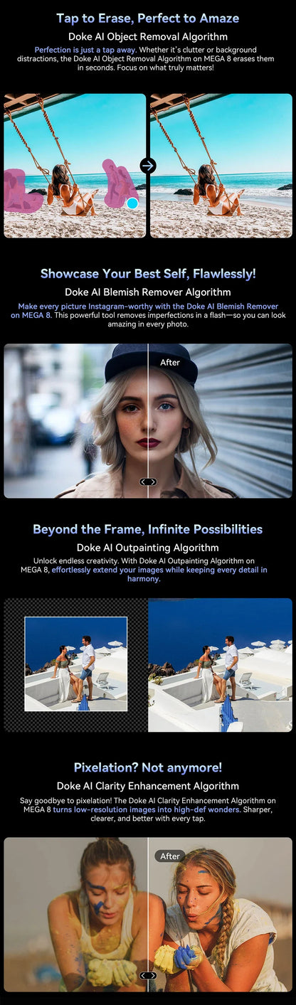 Blackview MEGA 8 Tablet – 13" FHD+ 90Hz Display, 11000mAh, Android 15, 50MP Camera, 4 Speakers, 4G Pad PC