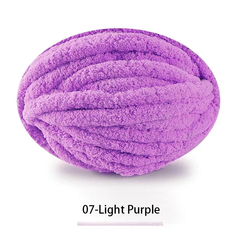 250g Extra Thick Ice Chenille Yarn Ball for Hand Knitting – Soft DIY Blanket, Cushion, Scarf & Pet Bed Yarn for Craft Projects