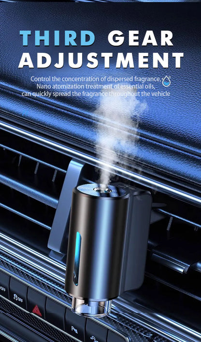 Smart Car Air Aromatherapy Diffuser – Adjustable Humidifier & Essential Oil Car Air Freshener