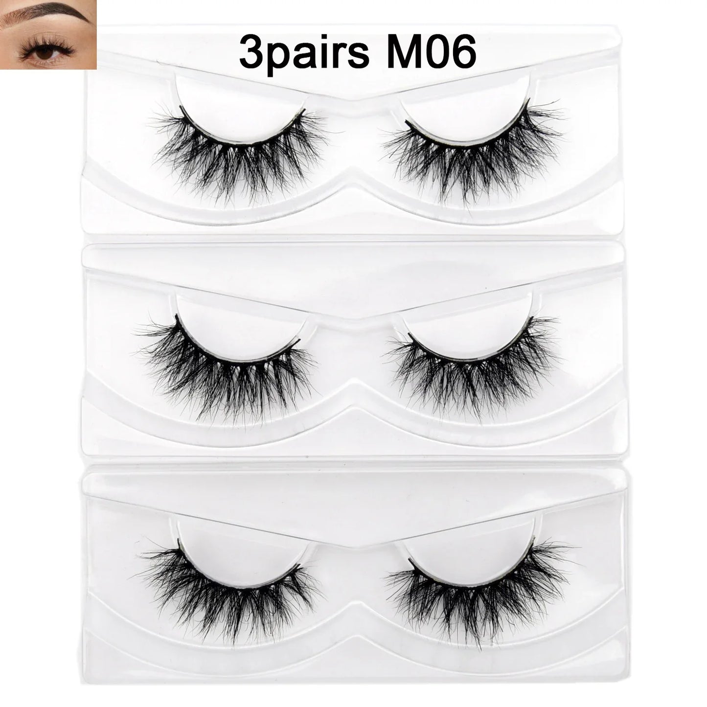 Visofree 13mm 3D Mink Eyelashes – Natural Long Handmade Cruelty-Free False Lashes for Makeup G04