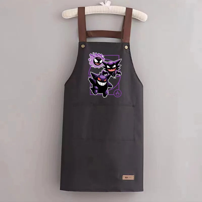 Pokémon Pikachu Waterproof & Oil-Resistant Apron — Durable Kitchen Cooking Workwear for Adults