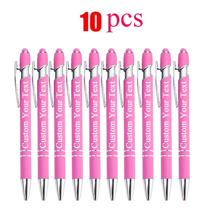 Customized Ballpoint Pen with Stylus - Personalized Metal Name & Logo Pen for Business, Graduation & Gifts