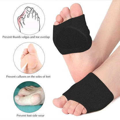 Metatarsal Pads 2pcs: Forefoot Gel Insoles for Ball of Foot Pain Relief - Soft Cushion Support for Women and Men