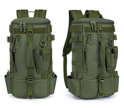 Tactical Fishing Backpack – Multifunctional Tackle Bag with Rod Holders, Molle Storage for Fishing, Camping & Hiking