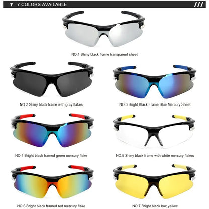 RIDERACE Sports Sunglasses | Road Bicycle Glasses for Mountain Cycling, UV Protection Goggles