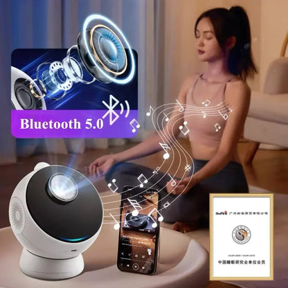 18-in-1 Galaxy Projector Lamp – 3D Planetarium Starry Night Light with Bluetooth 5.0 Speaker for Kids & Adults Gifts