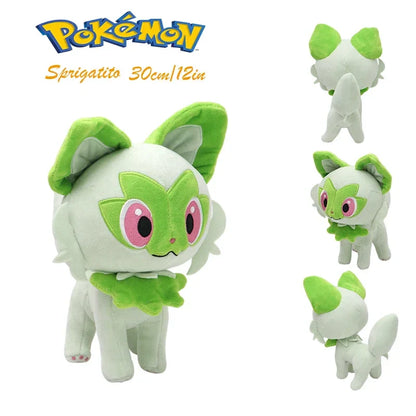 Sprigatito & Friends Plush Toys – Chikorita, Slowpoke, Froakie, Charizard Anime Stuffed Dolls, Gift for Kids