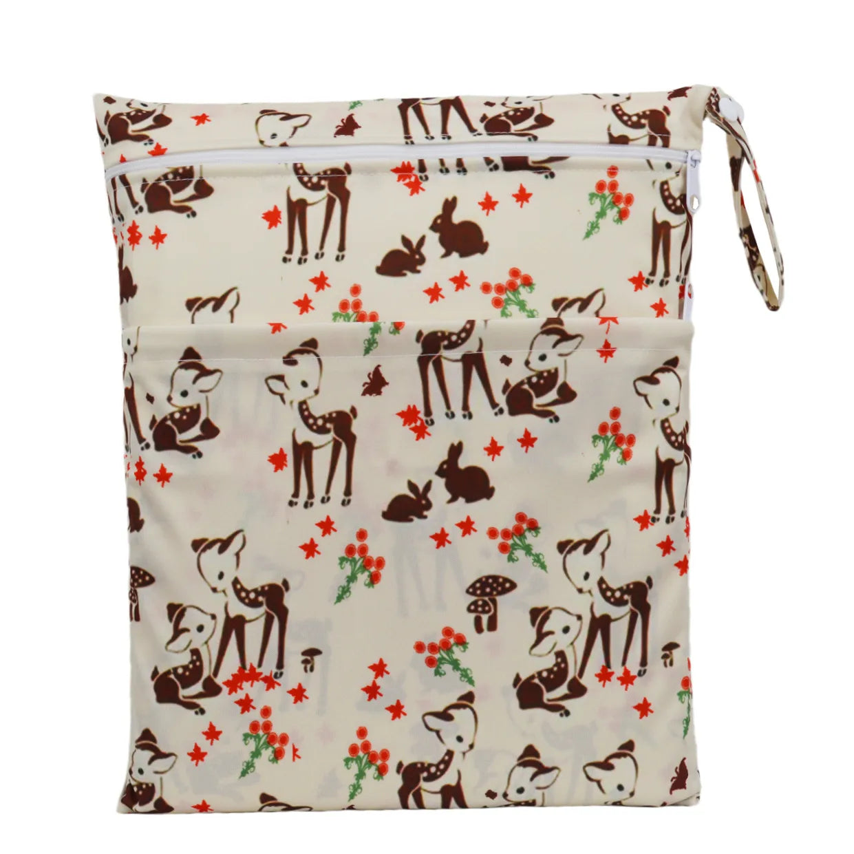 Sigzagor Wet & Dry Baby Diaper Bag – Waterproof Reusable Washable Nappy Bag with Double Zippers