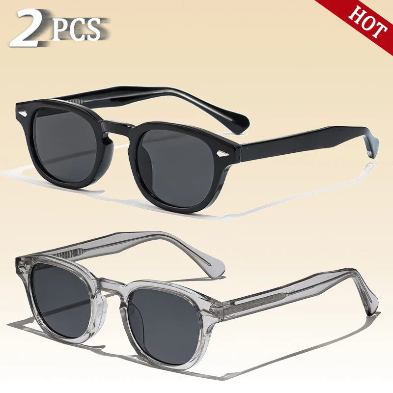 CATERSIDE Retro Small Circular Sunglasses — Luxury Punk Design Shades for Men & Women, Business & Party UV400 Eyewear