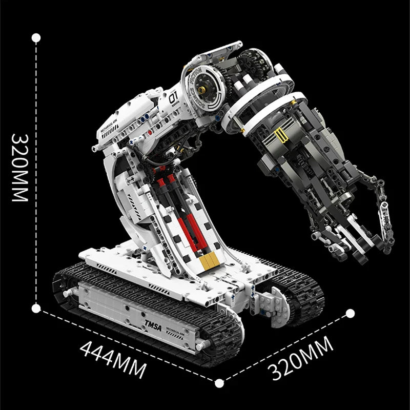 Technical 1512PCS Science Fiction Robotic Arm Building Blocks Set – High-Tech Engineering Car Bricks Toy for Kids & Adults STEM Educational Gift