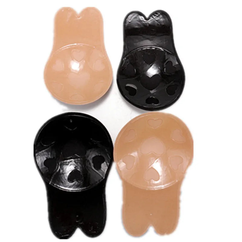 Women’s Push-Up Adhesive Bra – Strapless Silicone Bra, Reusable Breast Lift Tape & Nipple Covers