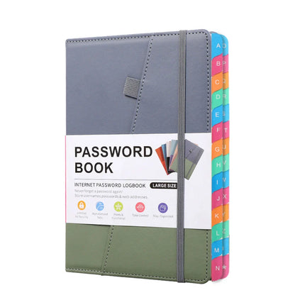 A5 Password Keeper Notebook with Alphabetical Tabs – Internet Login Organizer for Computer & Website Addresses