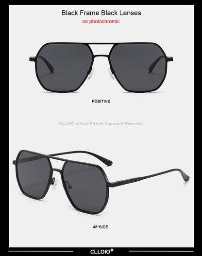 CLLOIO Anti-Glare Day & Night Vision Glasses – Polarized Photochromic UV400 Driving Sunglasses for Men & Women