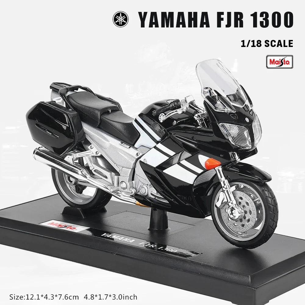 Maisto 1:18 Alloy Motorcycle Model – Yamaha MT-07/MT-10, Ducati, Kawasaki, KTM, Suzuki, BMW