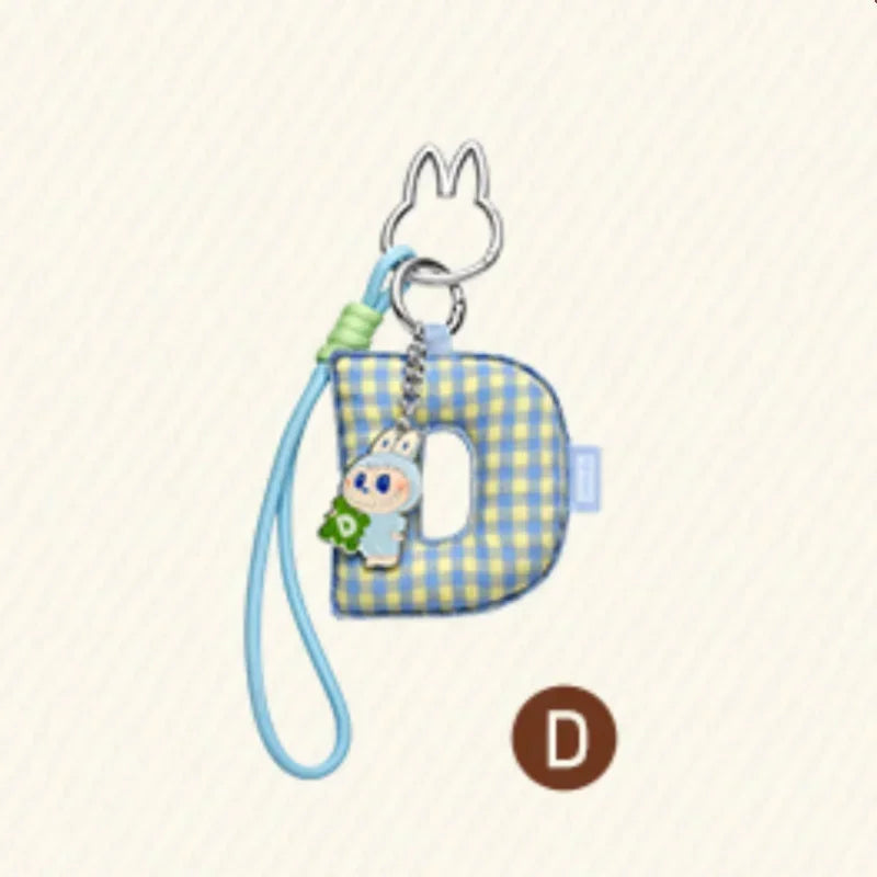 POP MART Labubu The Monsters Pin — Love Series Letter Pendant Blind Box, Mystery Toy Figure Ornament