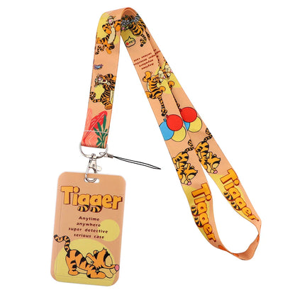 Cartoon Stitch Credential Holder Lanyard – Cute Neck Strap for Keychain, Pass & Credit Card Holder Accessories
