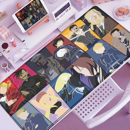 Fullmetal Alchemist XXL Gaming Mouse Pad – Large Anti-Slip Keyboard Desk Mat for Home & Office