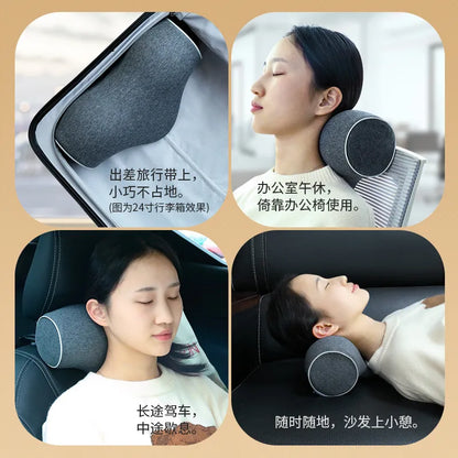 Ergonomic Memory Foam Cervical Pillow: Portable Anti-Arch Neck Support for Travel and Sleep Comfort