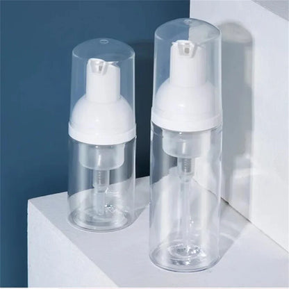 12pcs Portable Foaming Pump Bottles – 30/60ML Refillable Clear Dispenser for Lotion, Shampoo & Soap