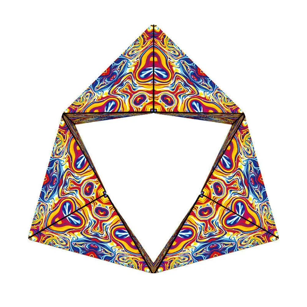 Magic Infinite Cosmic Shasibo Cube — Magnetic Fidget Puzzle Toy, Changeable Anti-Stress Flip Cubic Cube