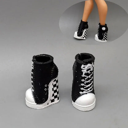 Little Kids 25CM Winter Doll Shoes – Boots & High Heels Accessories, Perfect Birthday Gift for Girls