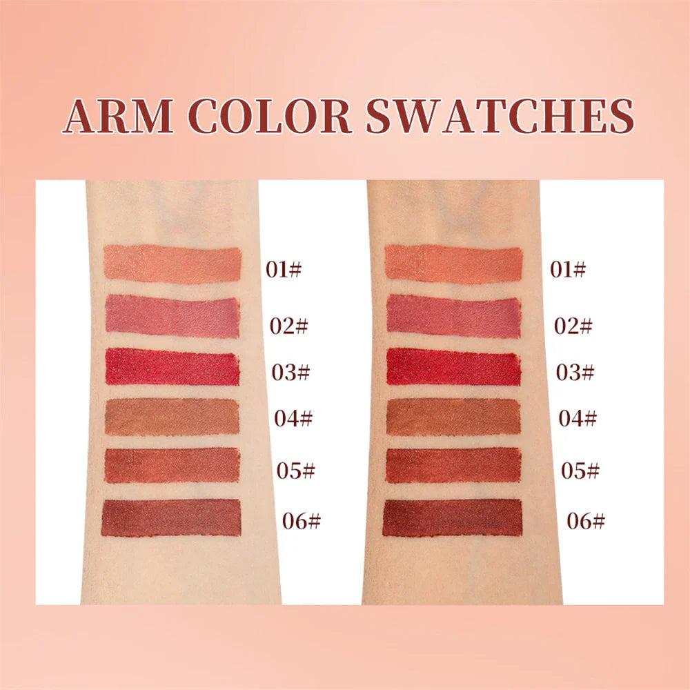 Twist-Up Lip Liner & Lipstick Pen – Multipurpose Velvet Matte Waterproof Lip Contour & Powder Blusher Rouge Makeup