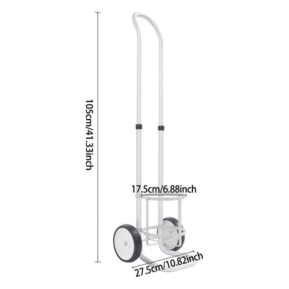 Oxygen Cylinder Cart Dolly with Adjustable Handle – Portable Oxygen Tank Trolley for Easy Transport