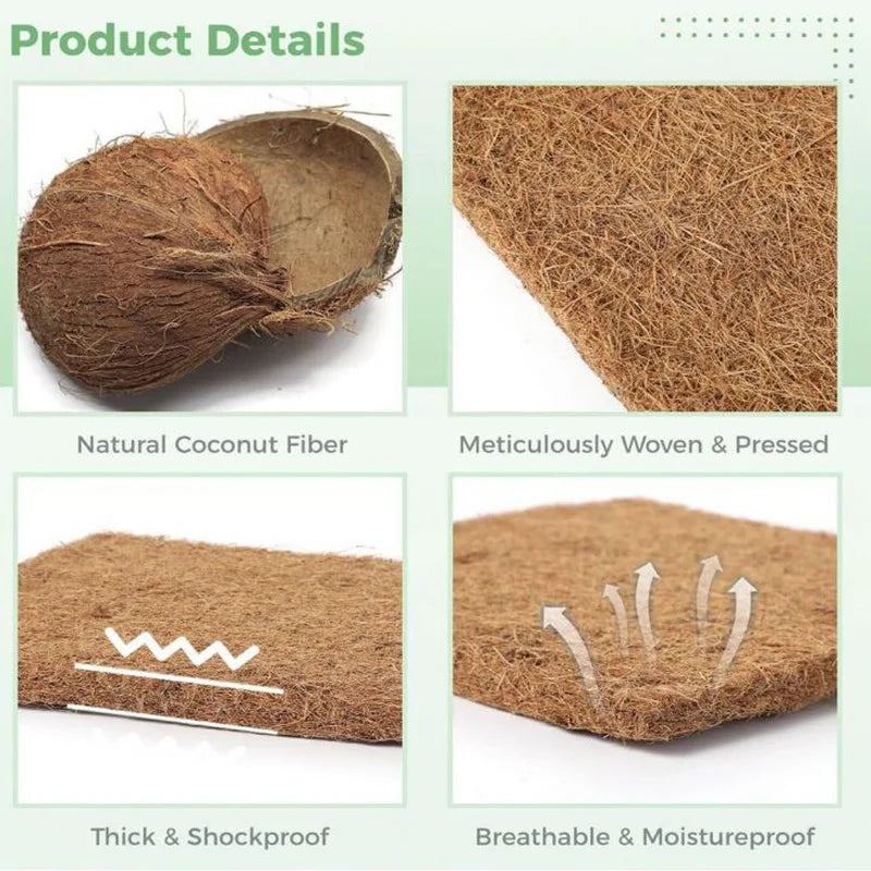 Eco-Friendly Coconut Fiber Chicken Nesting Pads – Reusable Durable Poultry Coop Bedding Mats for Egg Laying Hens