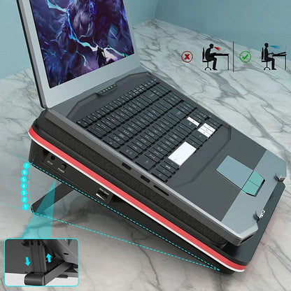 IETS GT500 Laptop Cooling Stand Series V2/V1/S2/B0 - 5000RPM External Cooler Pad for 13" to 17.3" Gaming Notebooks