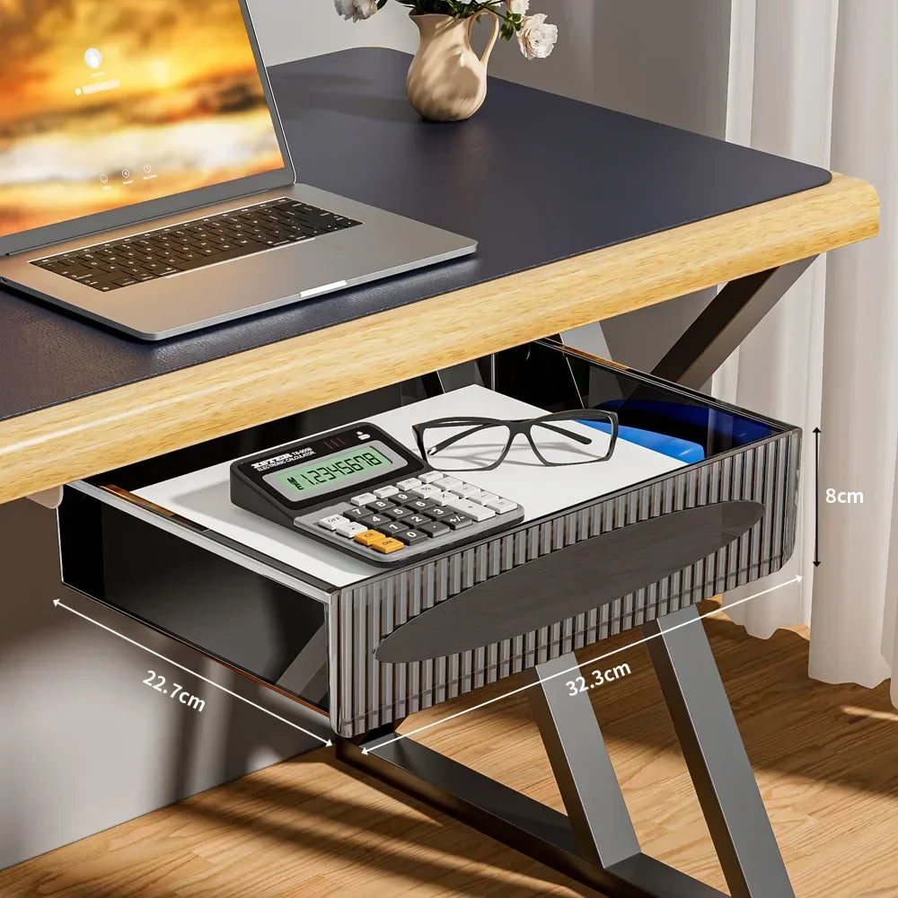 Invisible Pull-Out Storage Box — Large Capacity Hanging Under-Desk Drawer Organizer for Table & Workspace