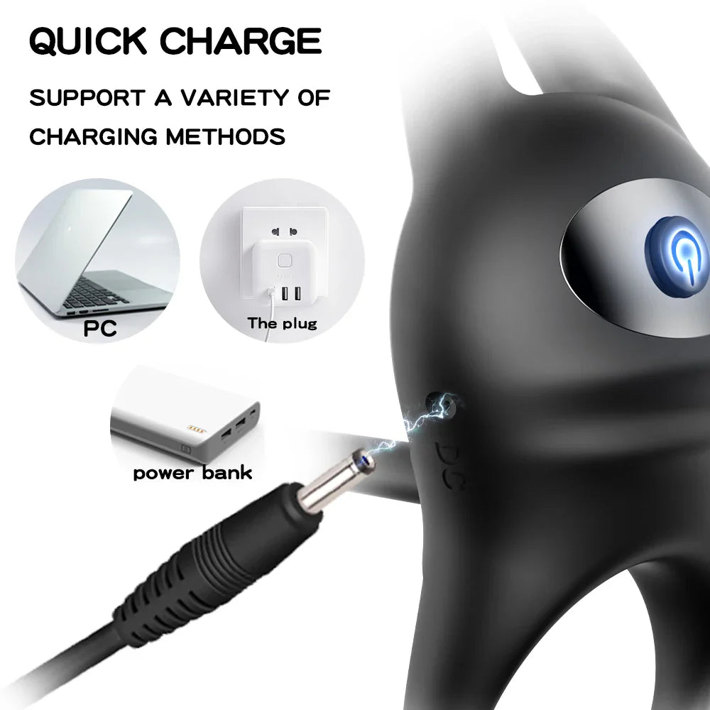 Wireless Remote Vibrating Penis Ring – Couples Cock Ring Stimulator for Delay Ejaculation and Enhanced Pleasure