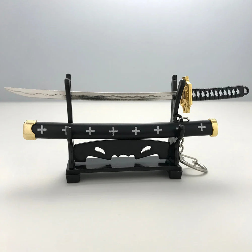 8 Styles Roronoa Zoro Samurai Sword Keychain – Katana Scabbard Keyring for Men & Women, Cosplay Toy Jewelry Gift