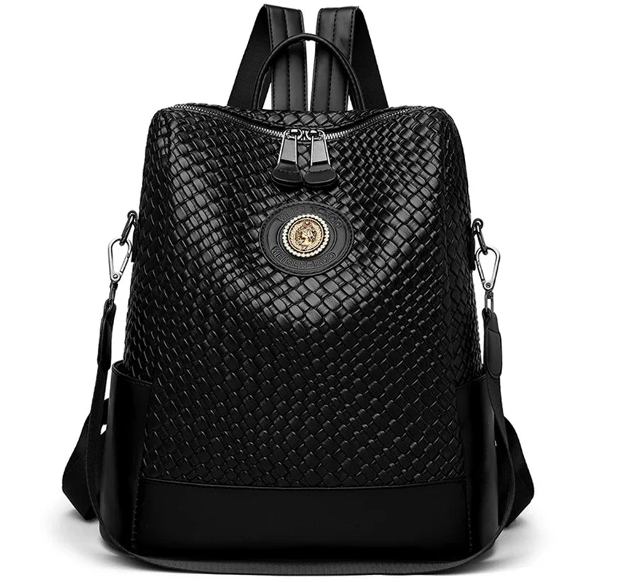 Luxury Women's Designer Backpack - High-Quality Leather, Large Capacity, Multifunctional Travel Mochila for Girls