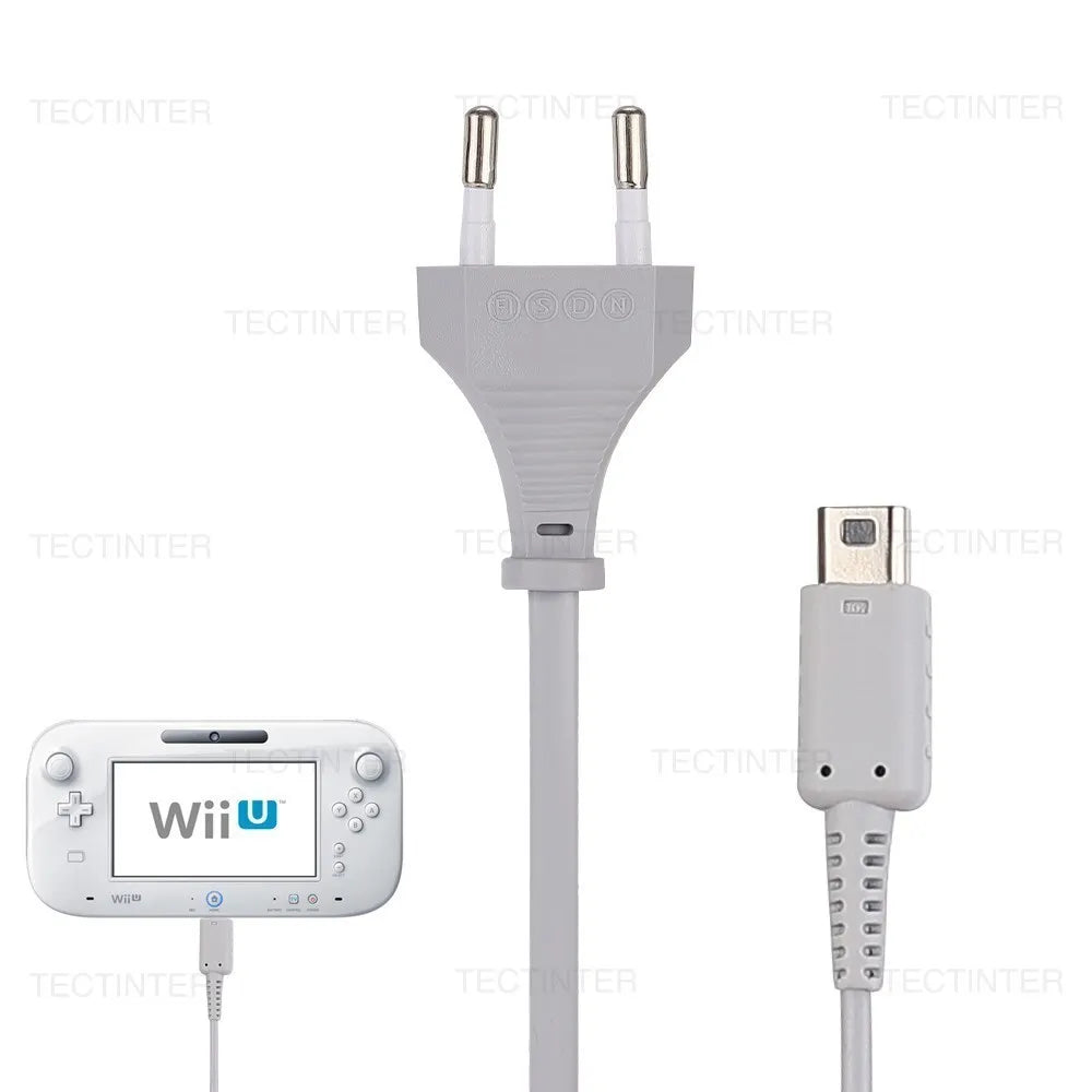 EU/US Plug AC Adapter Charger for Wii U – Compatible Power Supply Cord for Nintendo Wii U Console & Remote Controller