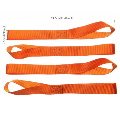 Soft Loop Tie-Down Straps — Multipurpose Securing Straps for ATV, Motorcycles, Scooters, Dirt Bikes & Luggage