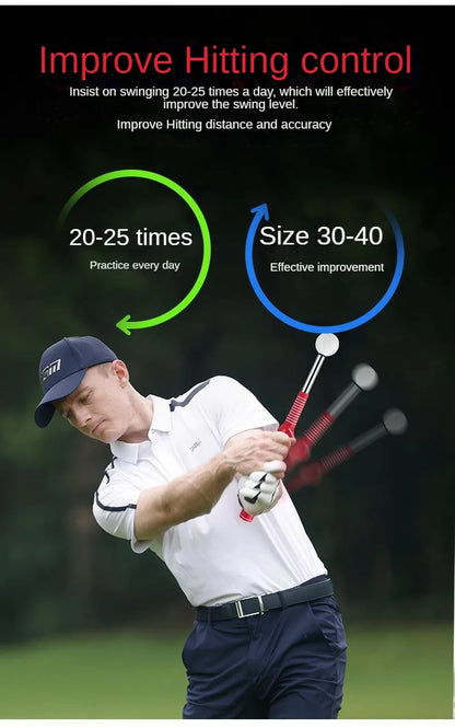 PGM Golf Retractable Swing Practice Stick – Indoor Golf Sound Assistant for Practitioners, Model HGB022