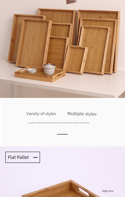 Rectangular Bamboo Tray – Household, Restaurant & Hotel Satchel Serving Tray
