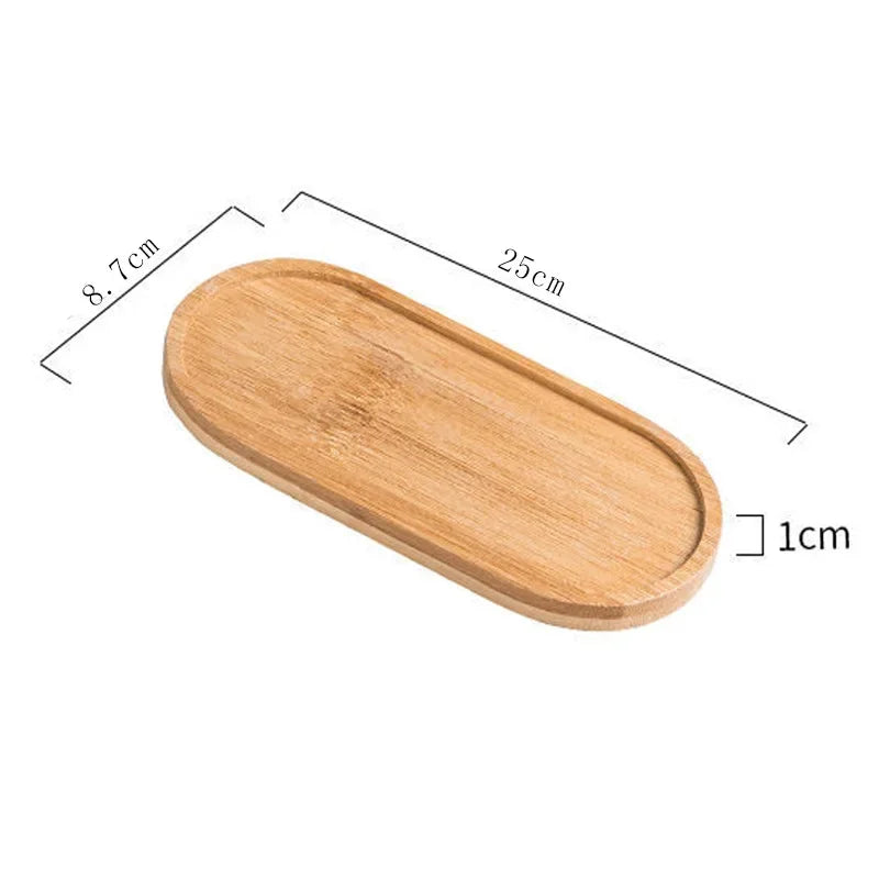 Bamboo Storage Tray – Wooden Bathroom Organizer for Shampoo, Body Wash & Toiletries, Multi-Function Countertop Accessory
