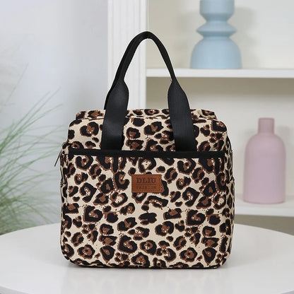 Thickened Nylon Insulated Lunch Bag – Large Capacity Portable Lunch Box with Aluminum Foil Lining for Work, Picnic, or School