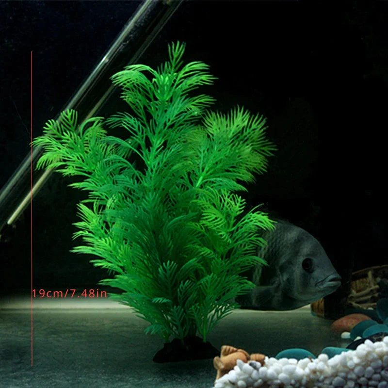 Artificial Aquarium Plants - Simulation Water Weeds Ornament, Aquatic Grass Decoration for Fish Tanks