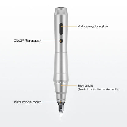 New Wireless Rotary Tattoo Machine – German Motor Pen with 1200mAh Battery, Fast Charge & 3.5mm Stroke