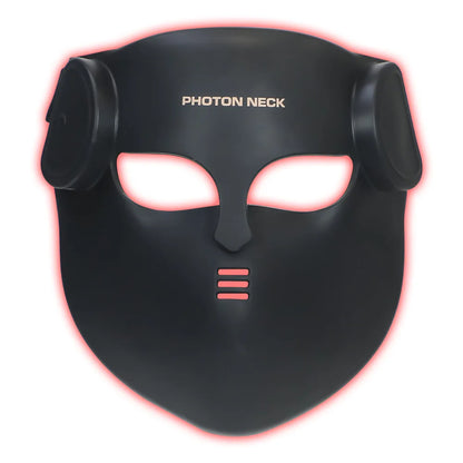 8-Color LED Red Light Therapy Face Mask - Silicone Photon Skincare Mask with Neck Coverage for Wrinkles & Acne