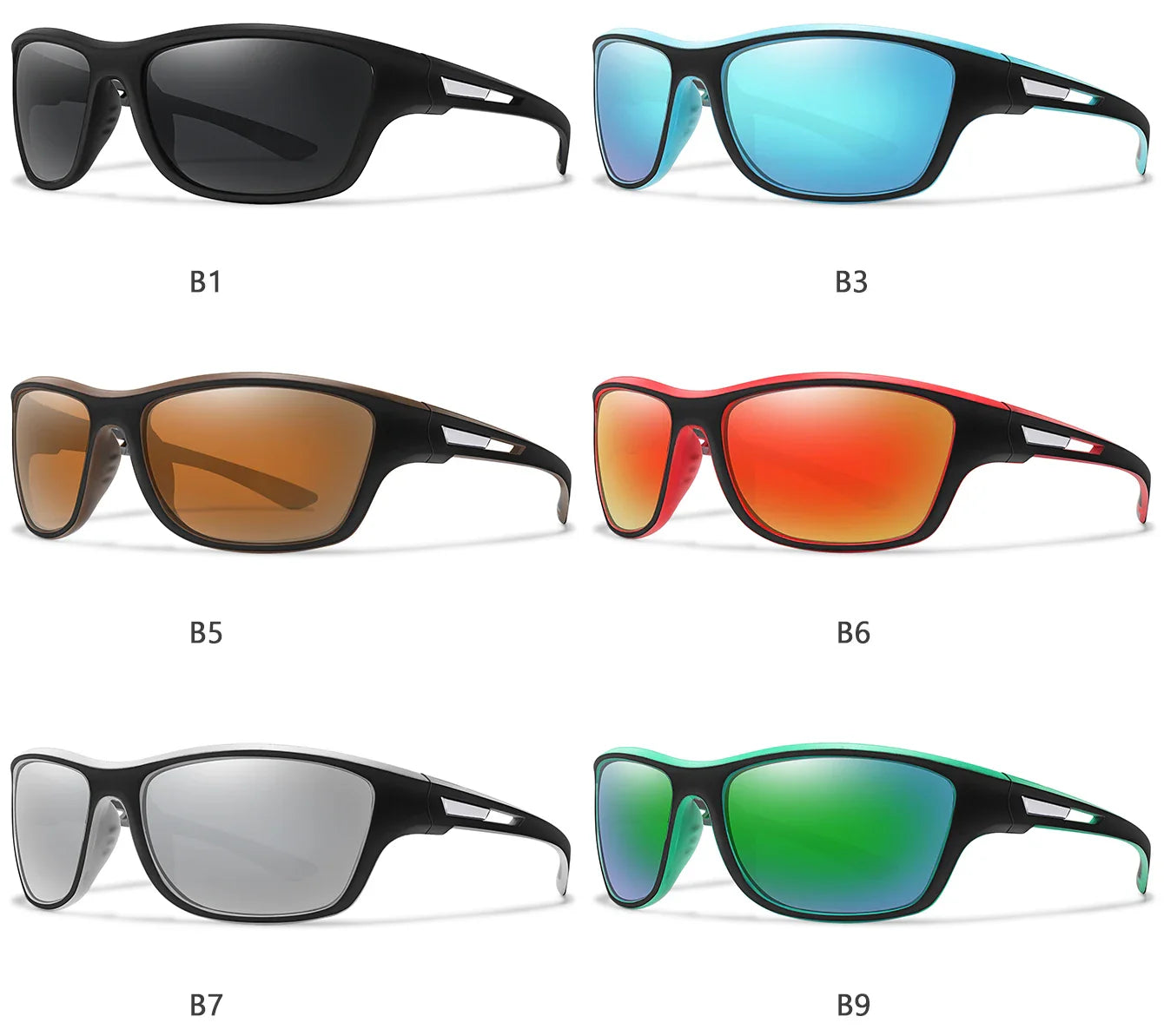 Men’s Polarized Sunglasses – TAC Lens UV400 Anti-Glare Eyewear for Fishing, Cycling & Driving