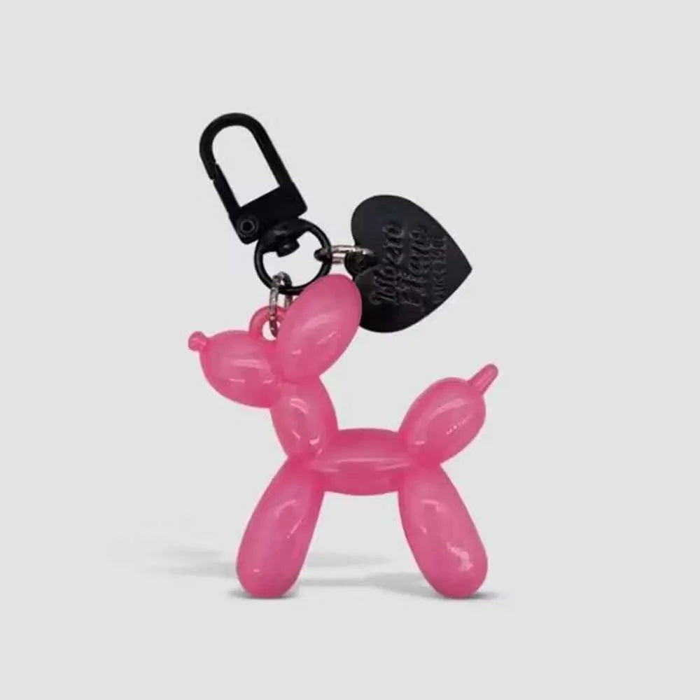 Cute Cartoon Balloon Dog Keychains - Couple Key Ring, New Car Holder Jewelry, Gift Decoration Accessories
